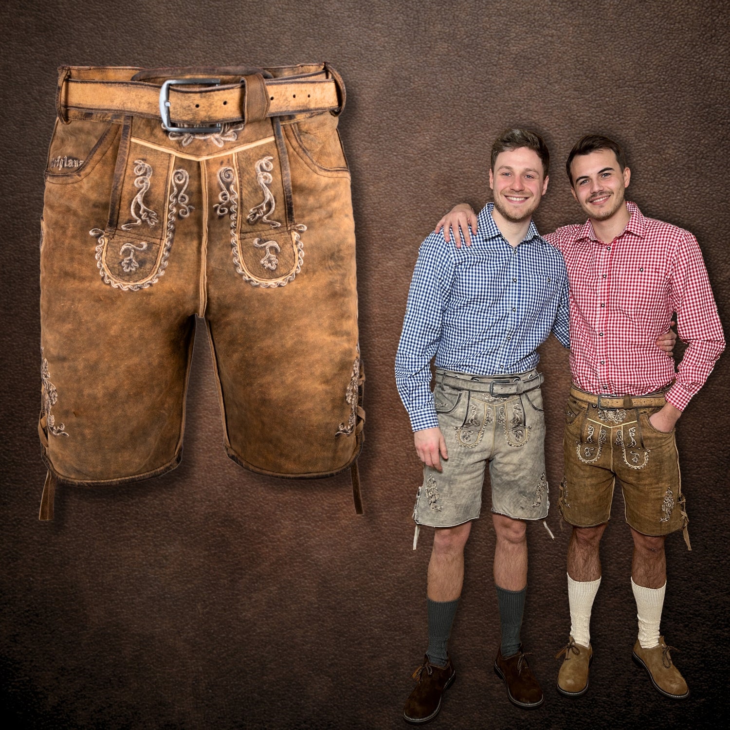 Alter Charme, moderner Stil: Vintage Lederhosen für Herren
